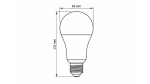 LED source E27 15W A65 Neutral White